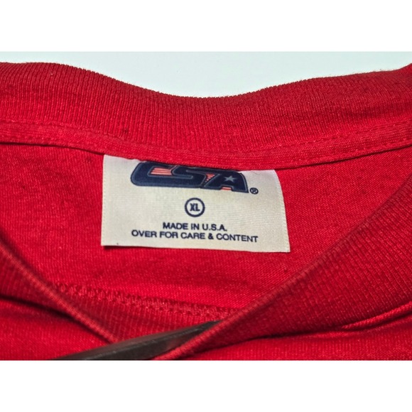 Vintage Detroit Red Wings Taz T-Shirt Tasmanian Devil Graphic L Looney Tunes NHL - Picture 2 of 7